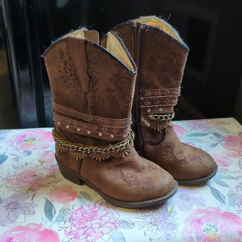 Paris Blues Brown Kids Boots